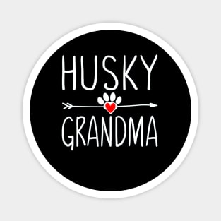 Husky Grandma T Shirt Womens Funny Dog Lover Magnet